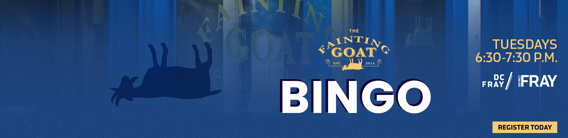 Play bingo every Tuesday at The Fainting Goat