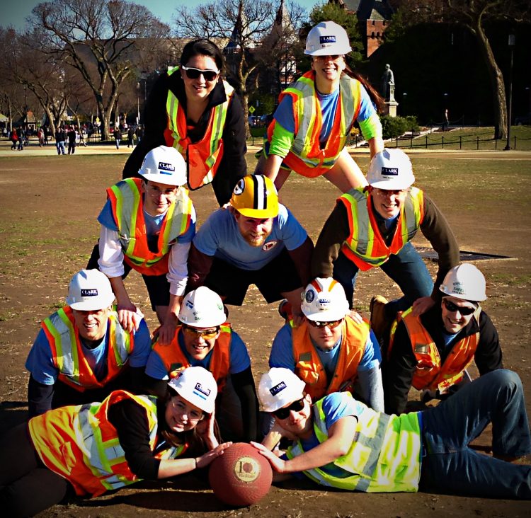 Polar Bear Kickball Clark Construction Doing Work DC Fray