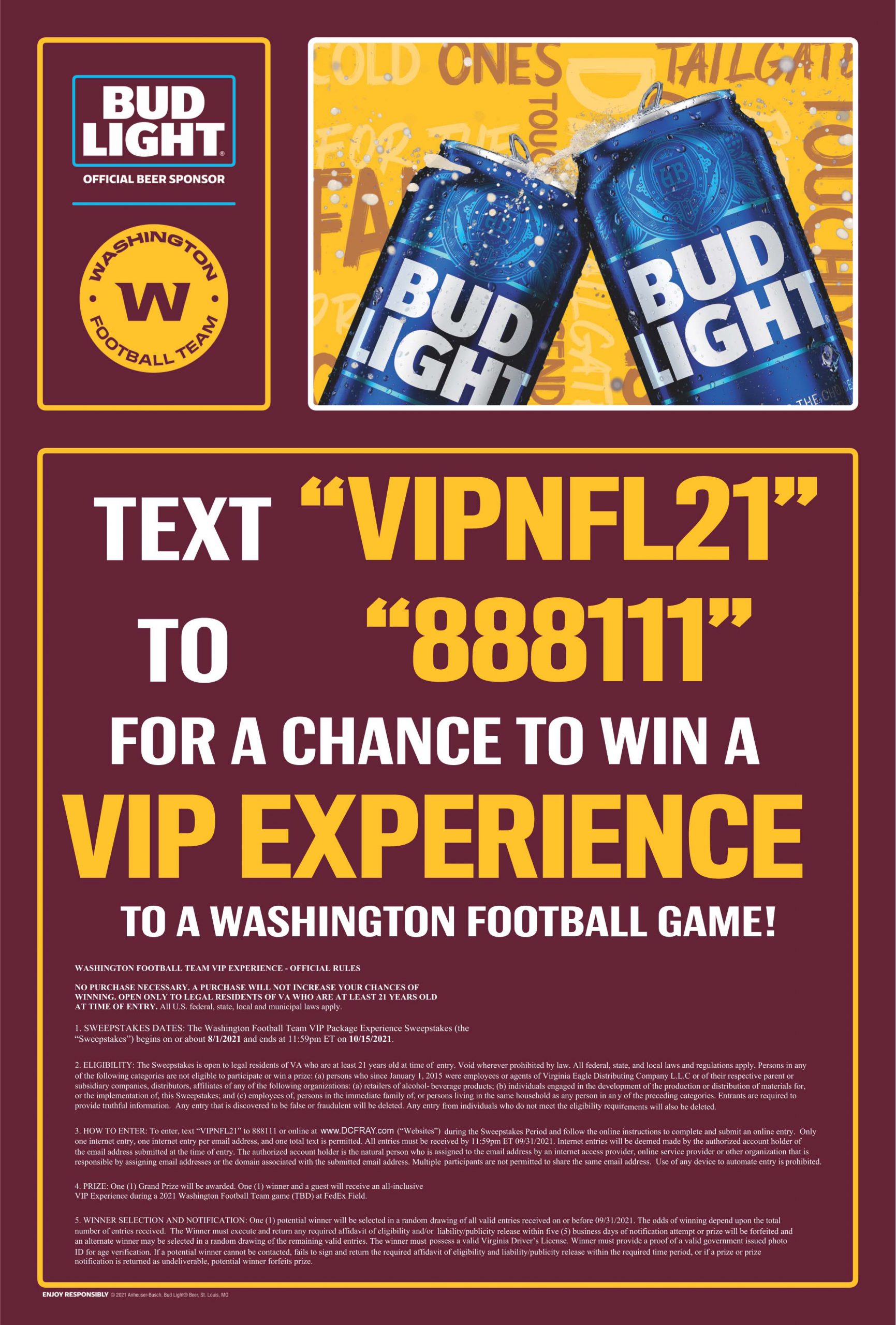 Win A NFL VIP Game Experience